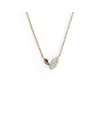 Crivelli Necklace in Rose Gold with White Diamond Pavé
