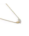 Collana Crivelli in Oro Rosa con Pavé di Diamanti Bianchi