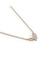 Crivelli Necklace in Rose Gold with White Diamond Pavé