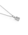 Collier Crivelli en Or Blanc avec Diamants Lettre "B"