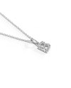 Crivelli Necklace in White Gold with Diamonds Letter "B"