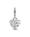 Pandora Pendentif Charm Coeur Infini Maman Tu es Parfaite