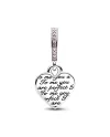 Pandora Pendentif Charm Coeur Infini Maman Tu es Parfaite