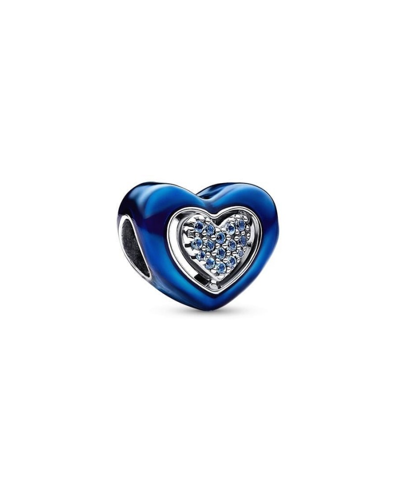 Pandora Blue Heart Rotating Charm