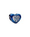 Charm Pandora Cuore Blu Girevole