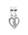 Charm Pendente Pandora Cuore dell'Amicizia Divisibile