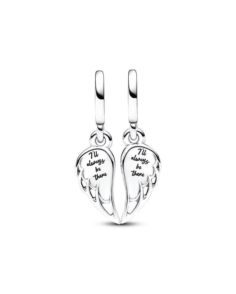 Charm Pendente Ali d'Angelo Divisibile color argento e blu – JOY Gioielli