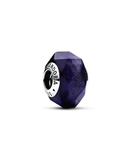 Charm Pandora Vetro di Murano Notte Stellata Blu