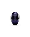 Charm en verre de Murano nuit étoilée bleue Pandora