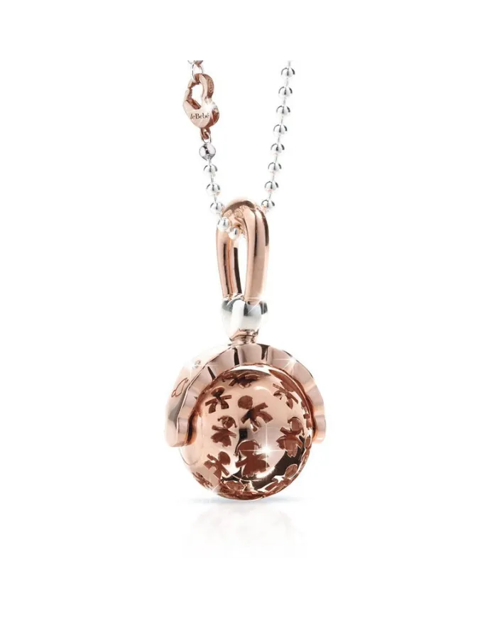 Le Bebé Suonamore rattle in rose gold plated silver and diamond