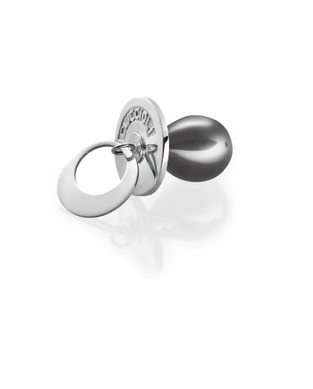I Ciuccioli Gioielli Ciuccio en argent noir 925 avec collier 55cm 003