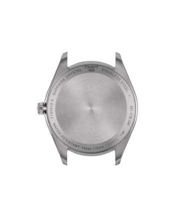 Tissot PR 100 Watch with Black Dial and 40mm Steel Bracelet