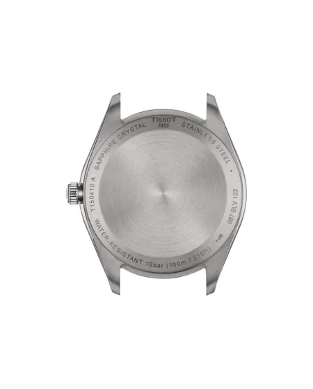 Tissot PR 100 Watch with Black Dial and 40mm Steel Bracelet