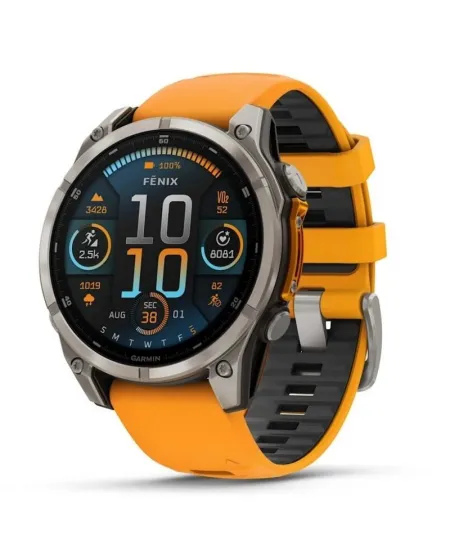Smartwatch Garmin Fēnix 8 47 Amoled Cinturino Silicone Orange