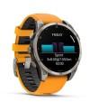 Smartwatch Garmin Fēnix 8 47 Amoled Cinturino Silicone Orange