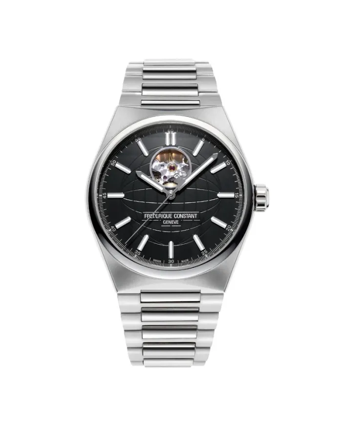 Montre Frédérique Constant Highlife Harth Beat avec bracelet en acier noir