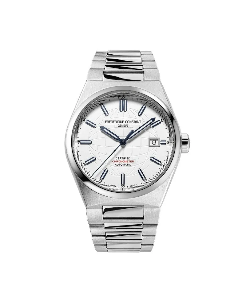 Orologio Frederique Constant Highlife COSC Bianco Cinturino Acciaio Orologio Frederique Constant Highlife COSC Bianco Cinturino Acciaio