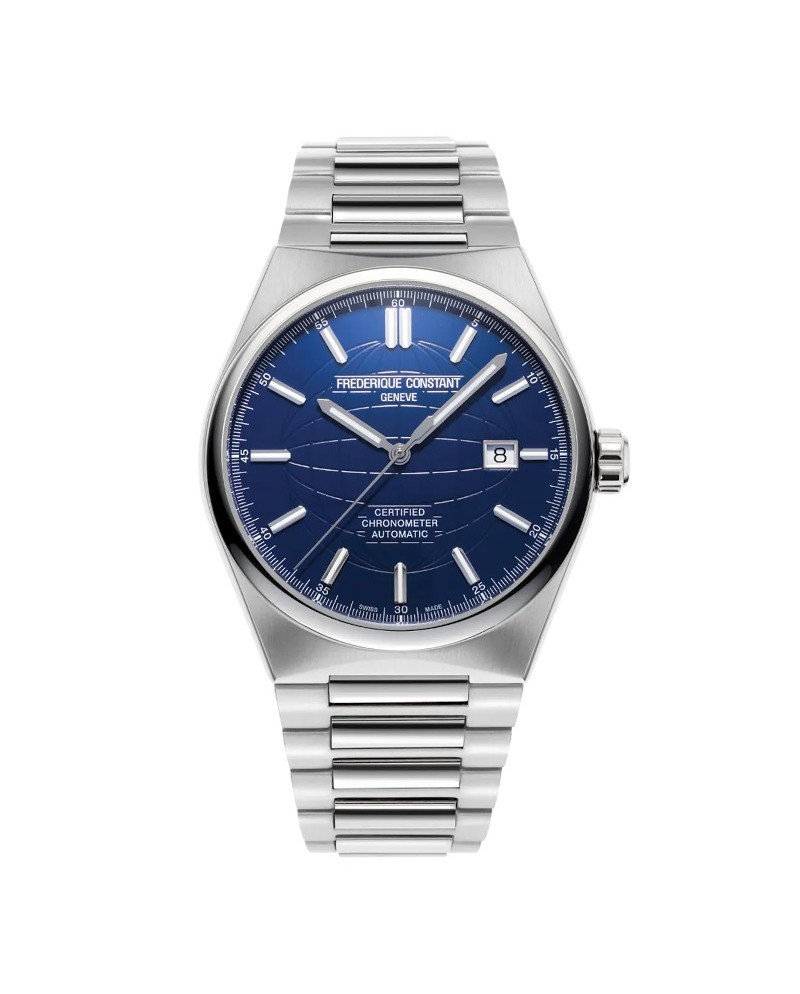 Frederique Constant Highlife COSC Blue Steel Strap Watch