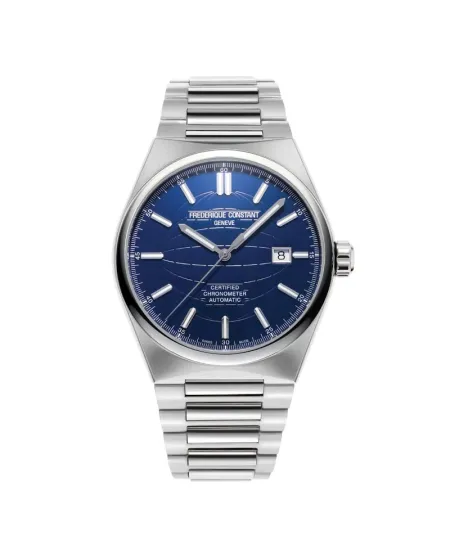 Frederique Constant Highlife COSC Blue Steel Strap Watch