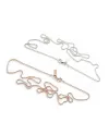 I Ciuccioli Gioielli Pacifier in silver and pink silver with necklace