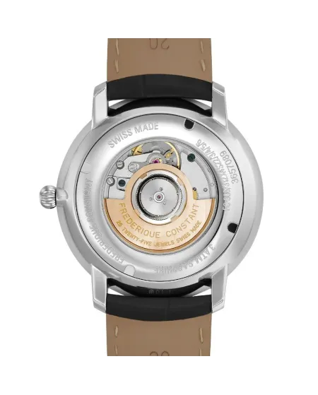 Montre Frederique Constant Classics Slimline Heart Beat avec bracelet en cuir