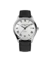 Frederique Constant Classics Index Silver Leather Strap Watch