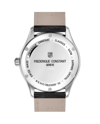 Orologio Frederique Constant Classics Index Argento Cinturino Pelle