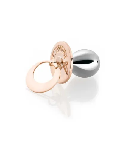 I Ciuccioli Gioielli Ciuccio in argento e argento rosa con collana