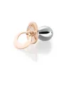 I Ciuccioli Gioielli Ciuccio in argento e argento rosa con collana