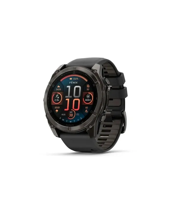 Garmin Fēnix 8 51 Amoled Smartwatch Bracelet en silicone