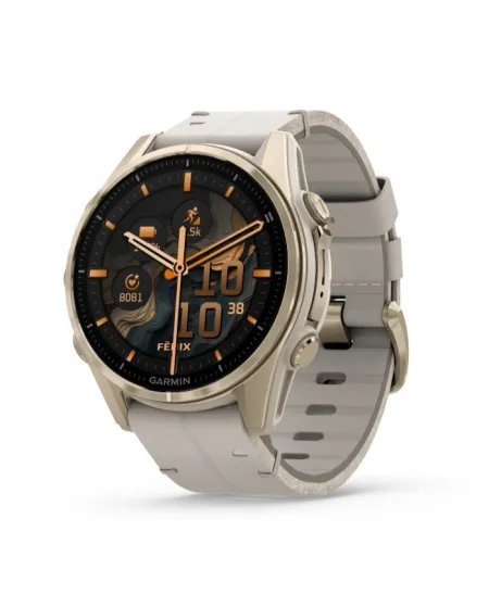 Smartwatch Garmin Fēnix 8 43 Amoled Cinturino Pelle + Cinturino Silicone