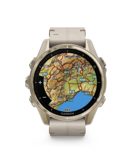 Garmin Fēnix 8 43 Amoled Smartwatch Leather Strap + Silicone Strap