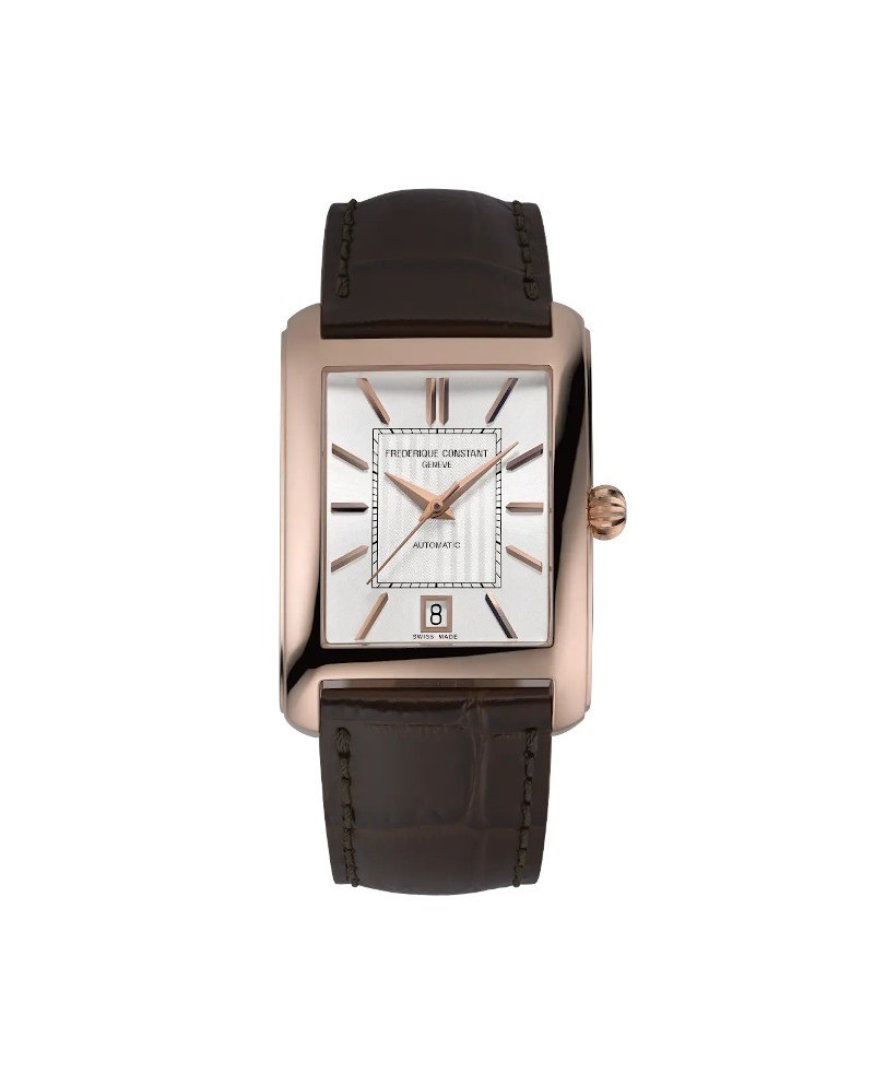 Montre Frédérique Constant Classics Carrée avec bracelet en cuir