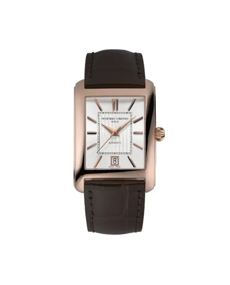 Frederique Constant Classics Carrée Leather Strap Watch