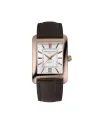 Frederique Constant Classics Carrée Leather Strap Watch