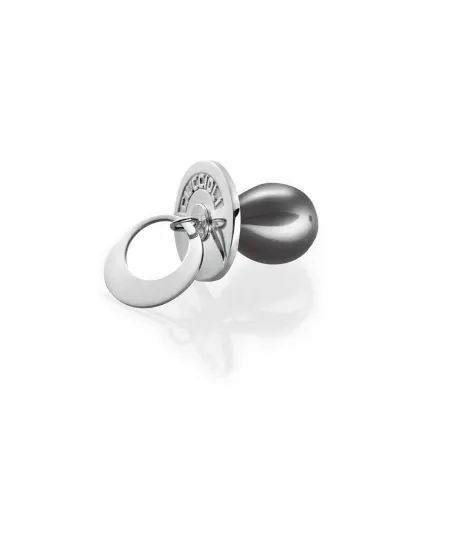 I Ciuccioli Gioielli Ciuccio in argento pvd nero con collana