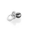I Ciuccioli Jewels Pacifier in black pvd silver with necklace