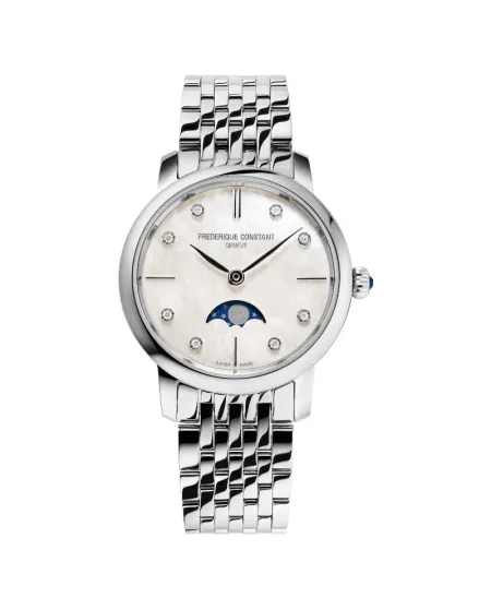 Montre Frederique Constant Classics Slimline pour femme avec phases de lune