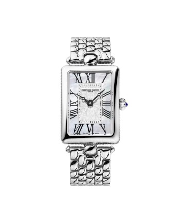 Montre Frédérique Constant Classique Art Déco Carrée, bracelet acier