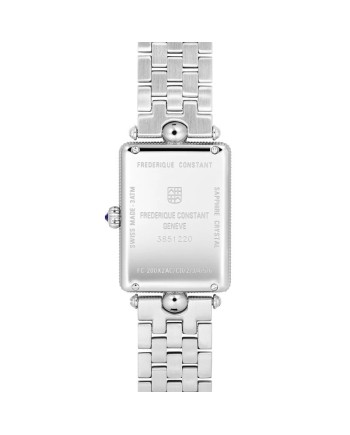 Montre Frédérique Constant Classique Art Déco Carrée, bracelet acier