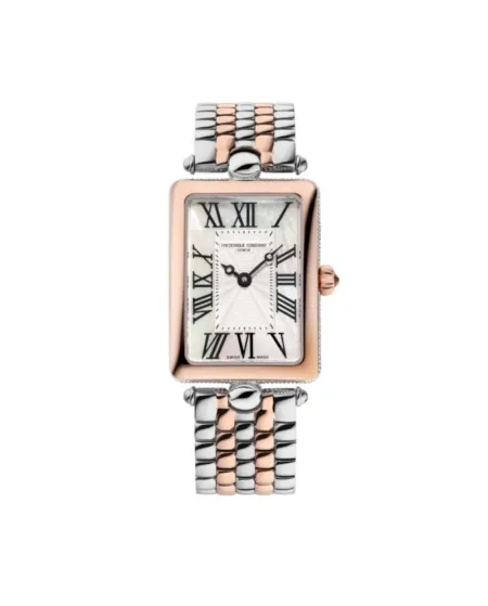 Frederique Constant Classic Art Deco Carrée Pvd Steel Strap Watch