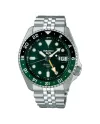 Montre Seiko 5 Sports GMT cadran vert bracelet en acier