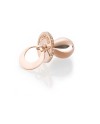 I Ciuccioli Gioielli Pacifier pendant in pink pvd silver and zircons
