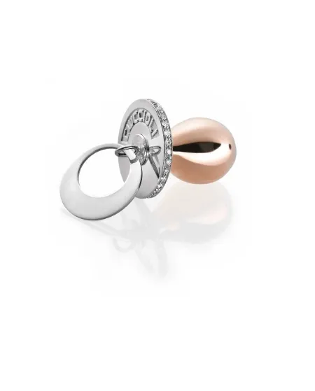 I Ciuccioli Gioielli Pendentif sucette en argent pvd rose et argenté