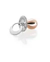 I Ciuccioli Gioielli Pacifier pendant in pink and silver pvd silver