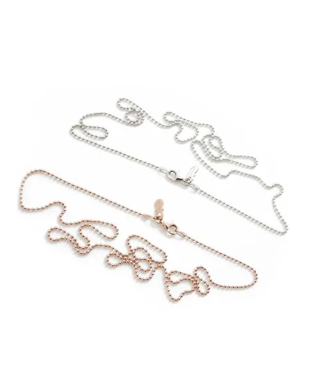 I Ciuccioli Gioielli ciondolo Ciuccio in argento pvd rosa e argentato