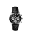 Cronografo Automatico Tag Heuer Carrera Glassbox Nero con Cinturino in Pelle