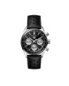 Tag Heuer Carrera Glassbox Chronographe Automatique Noir avec Bracelet en Cuir