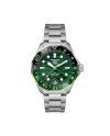 Orologio Tag Heuer Aquaracer Professional 300 GMT con Quadrante Verde e Cinturino in Acciaio