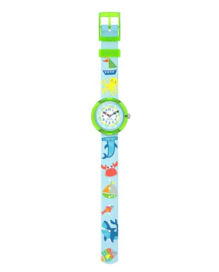 Montre couleur Swatch Flik Flak en néon